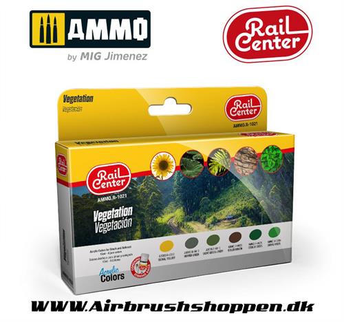  AMMO.R-1021 Rail Center - Vegetation- 6 x 15 ml